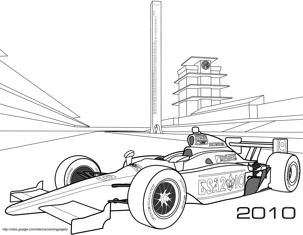 Samochód wyścigowy Indy Race Car