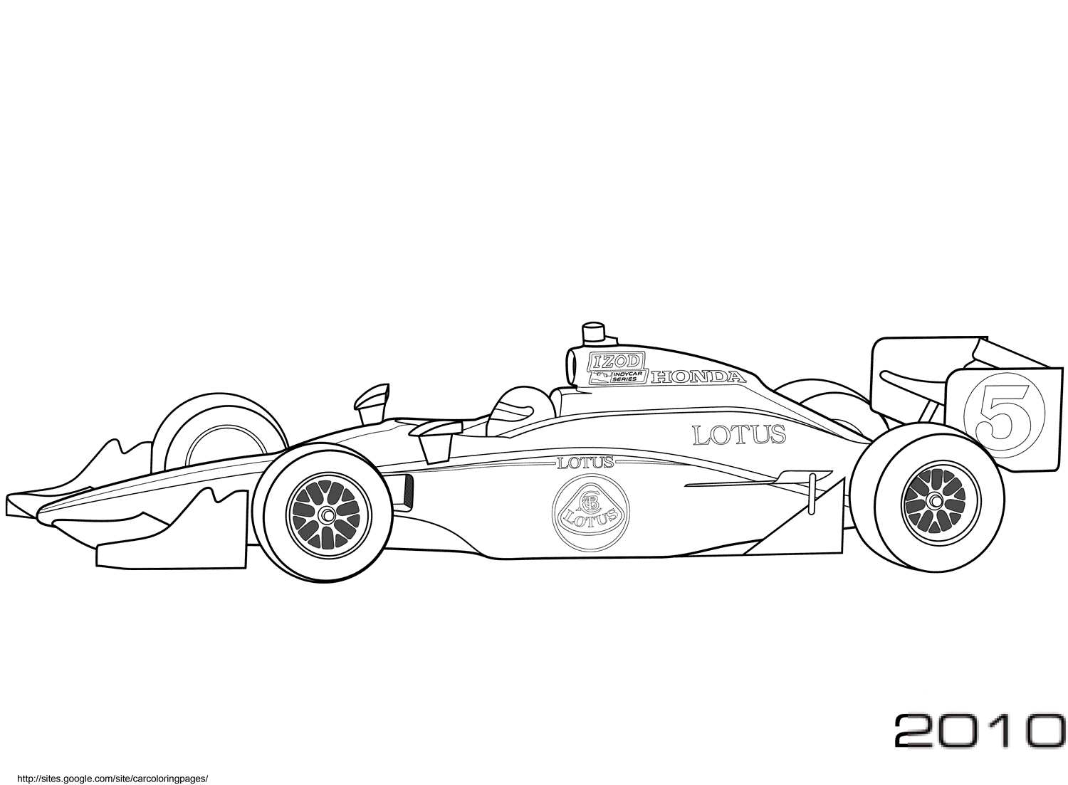 Takuma Sato Lotus 2010 Indy Car