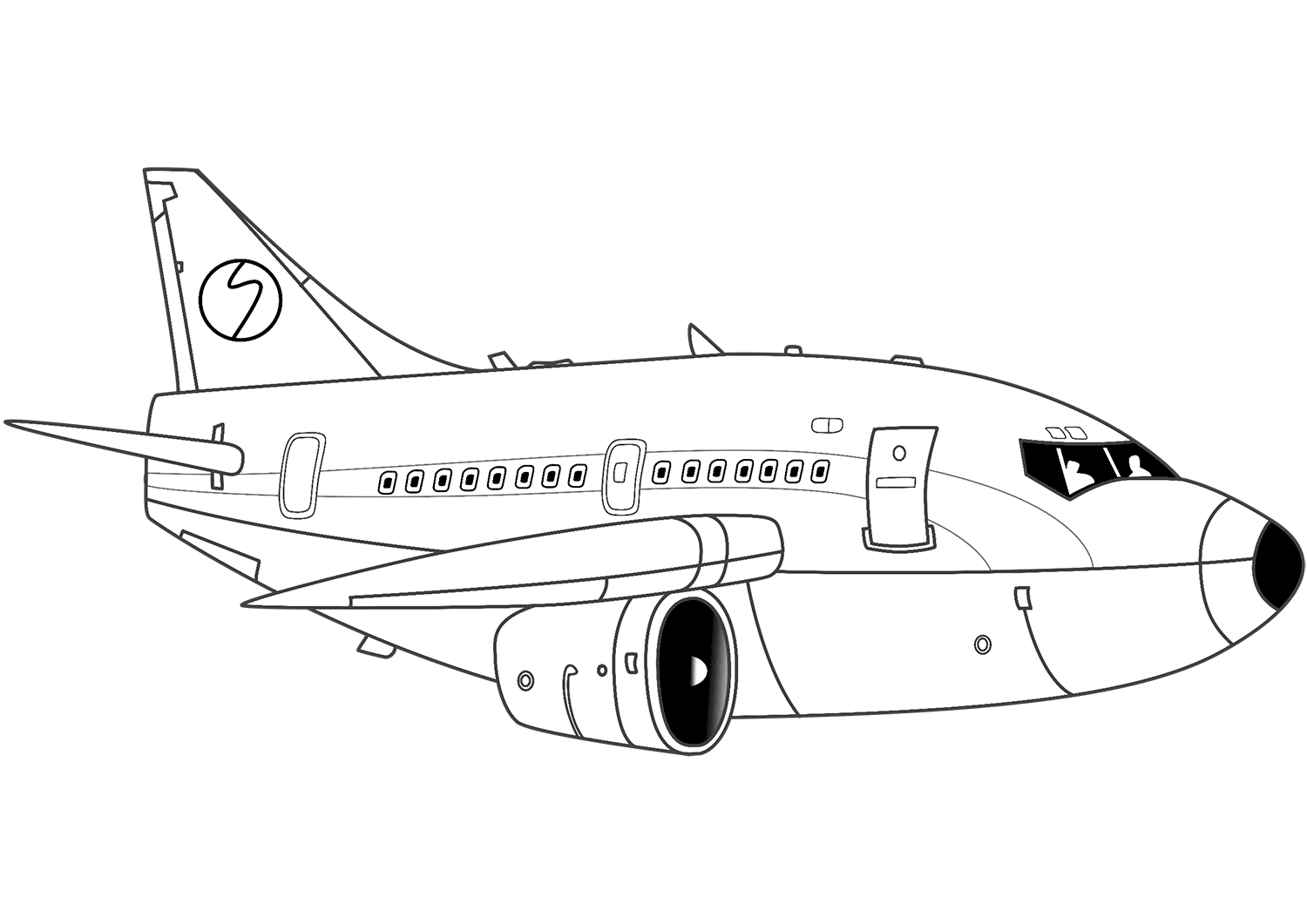 Cartoon Airliner