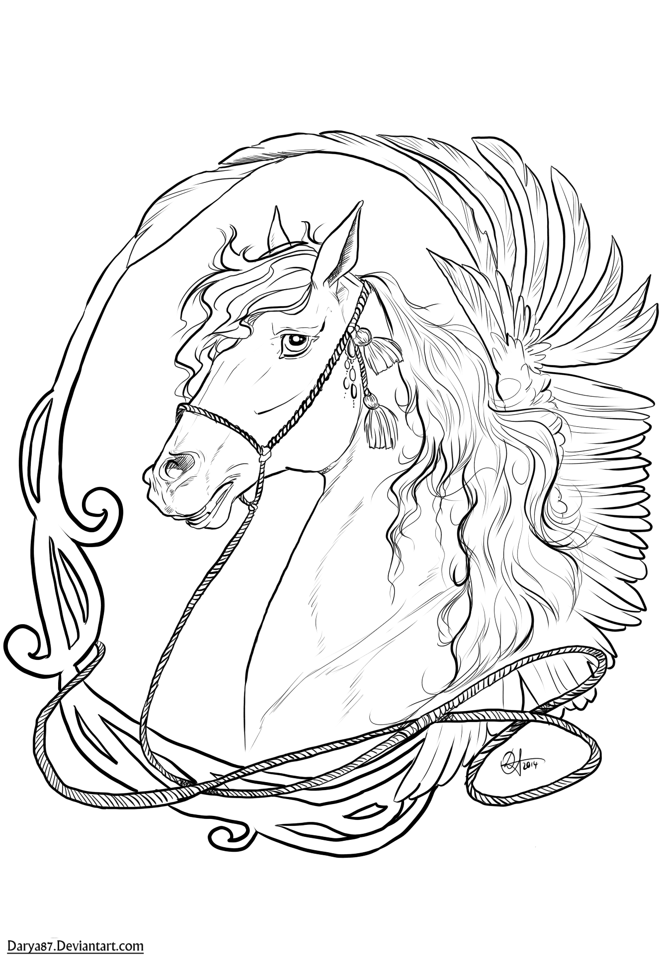 Art Nouveau Horse
