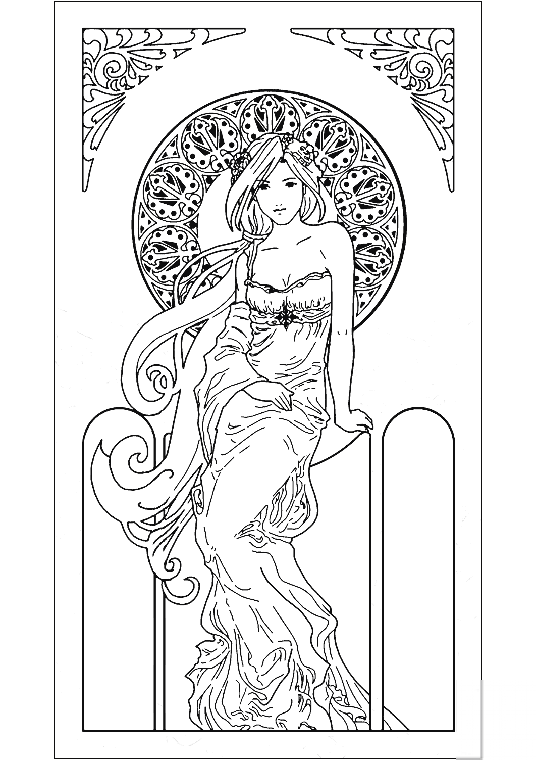 Art Nouveau Girl