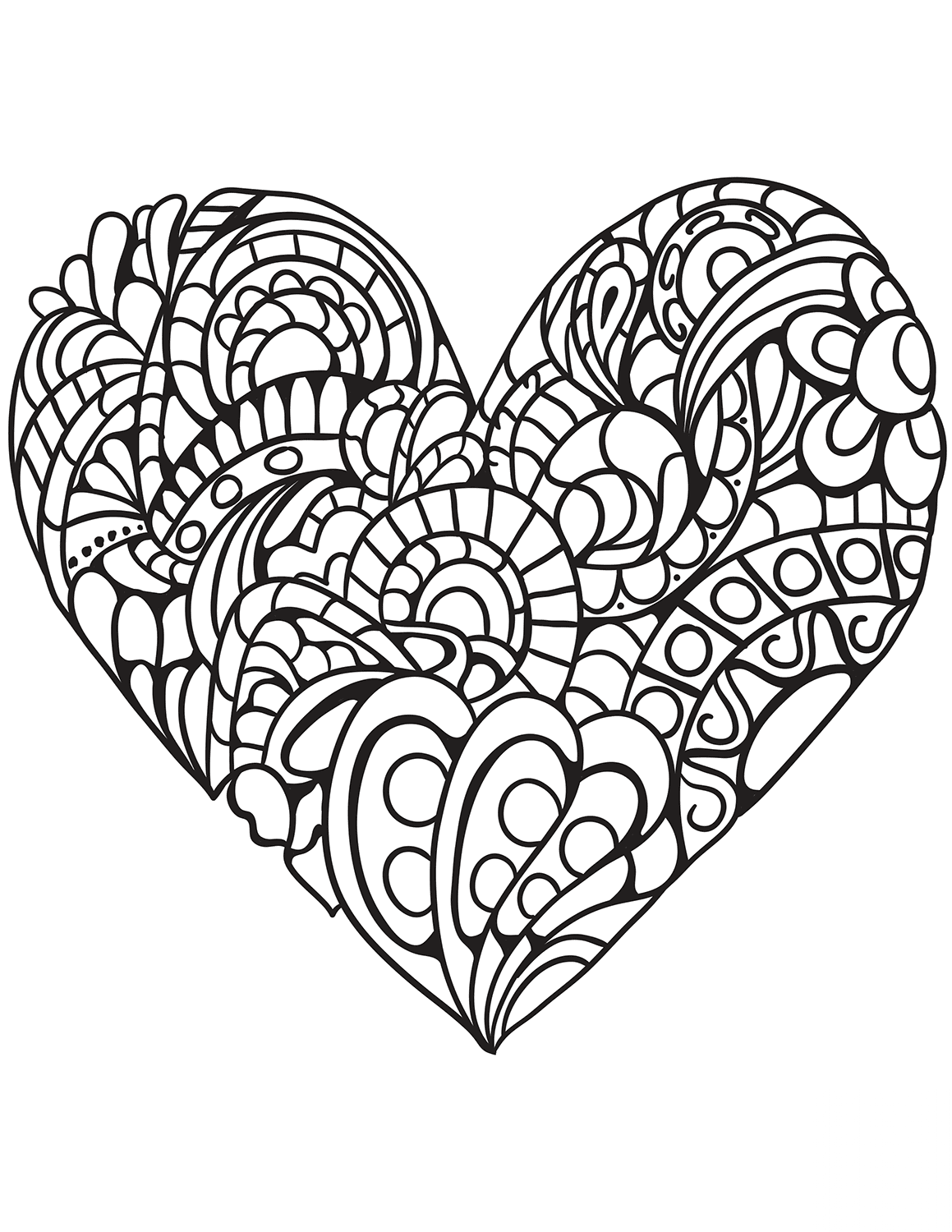 Zentangle Heart