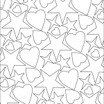 Hearts and Stars Pattern