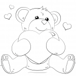 Cute Bear with Heart