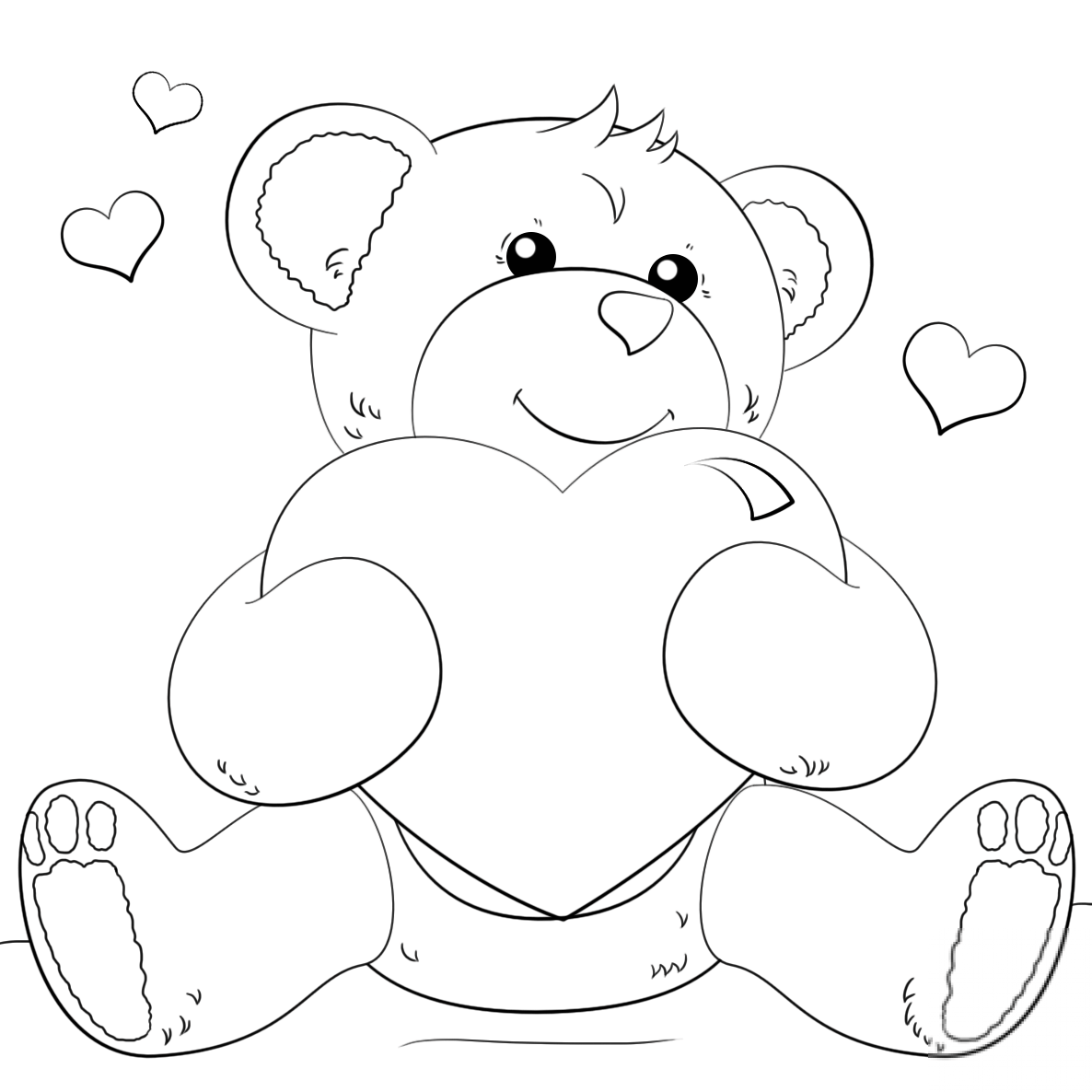 Cute Bear with Heart