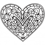 Heart Zentangle