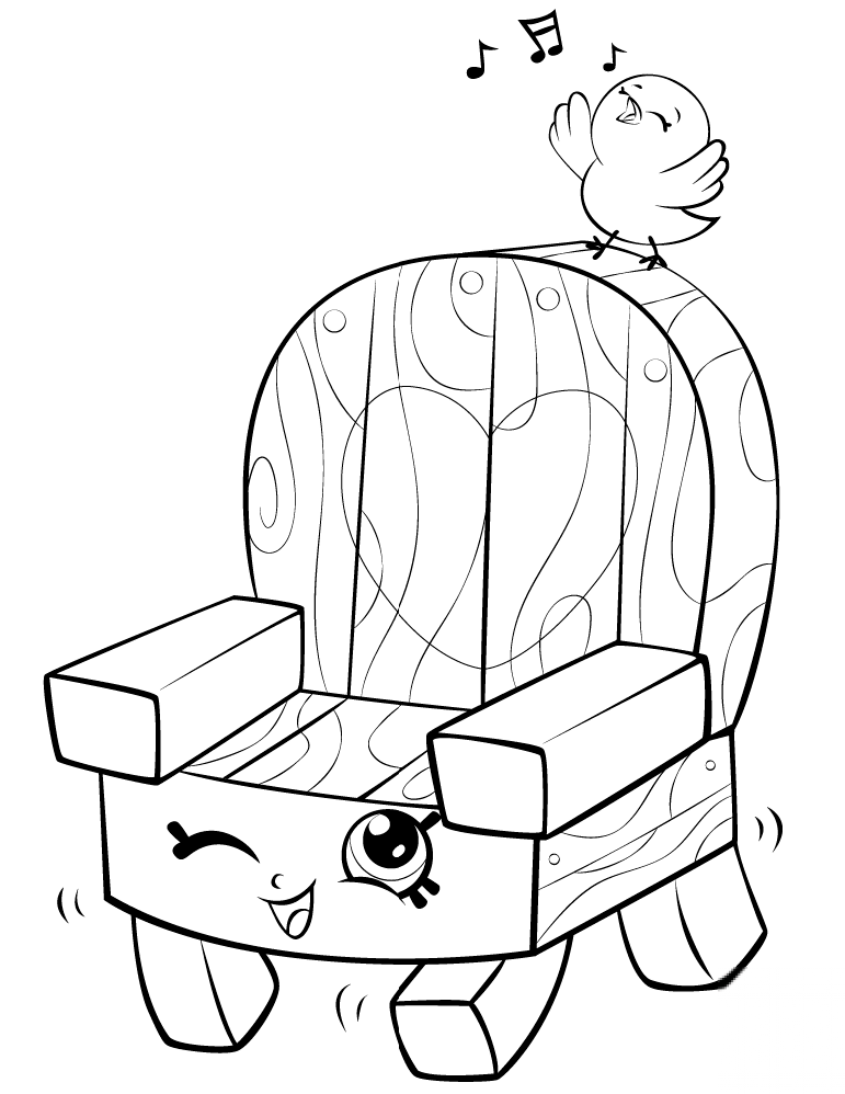 Garden Chair and Bird Shopkin