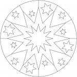 Easy Mandala with Stars
