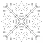 Snowflakes Mandala