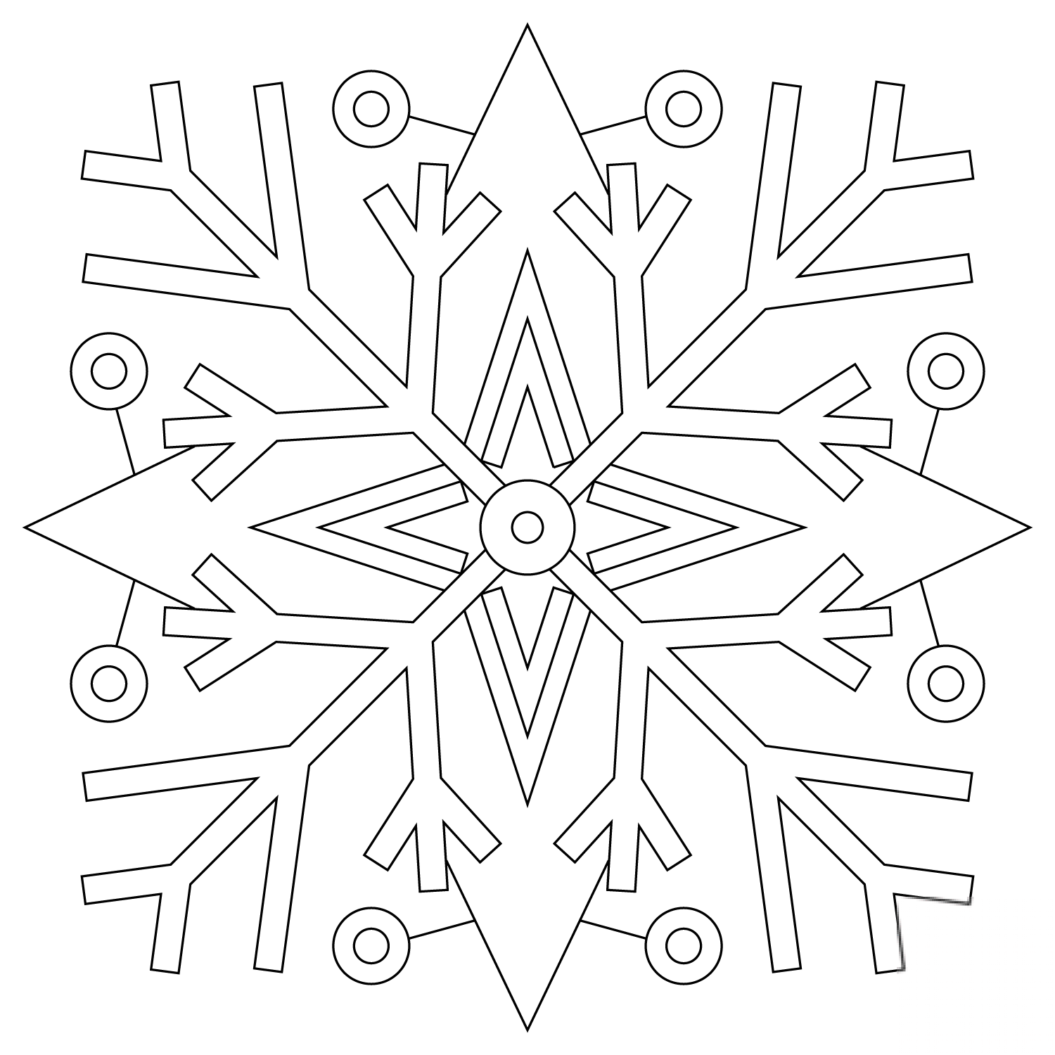 Snowflakes Mandala