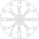 Simple Mandala with Stars