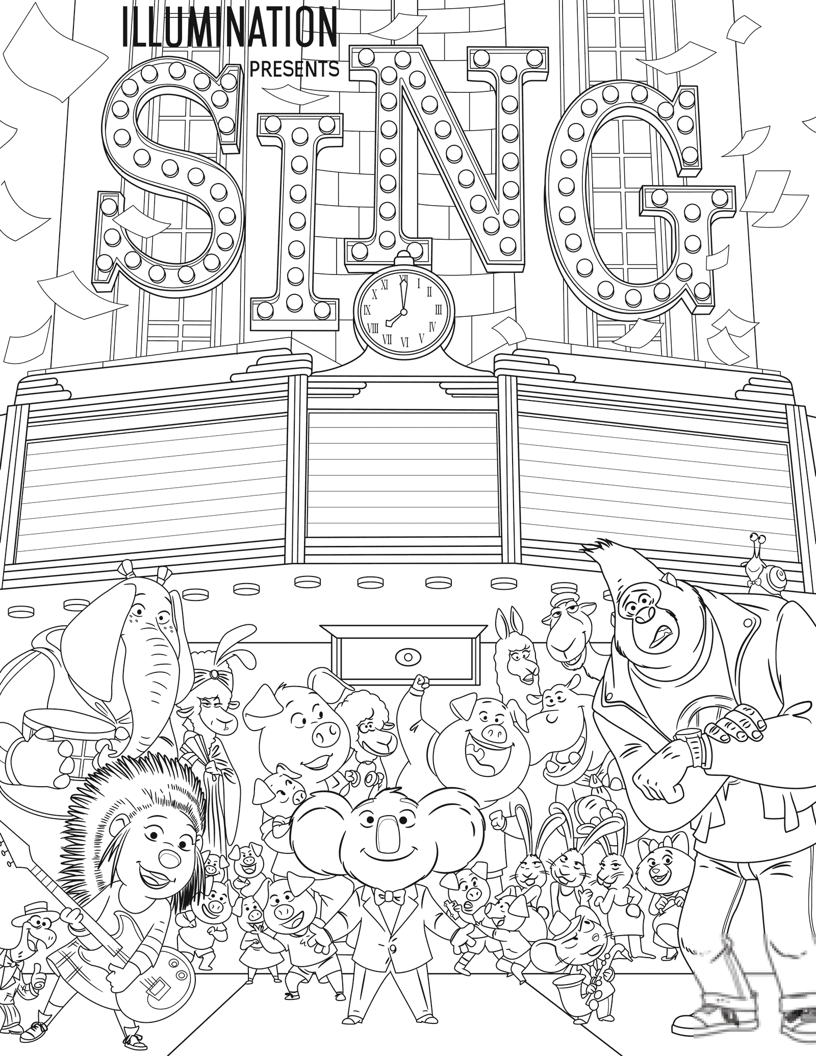 All Characters from Sing