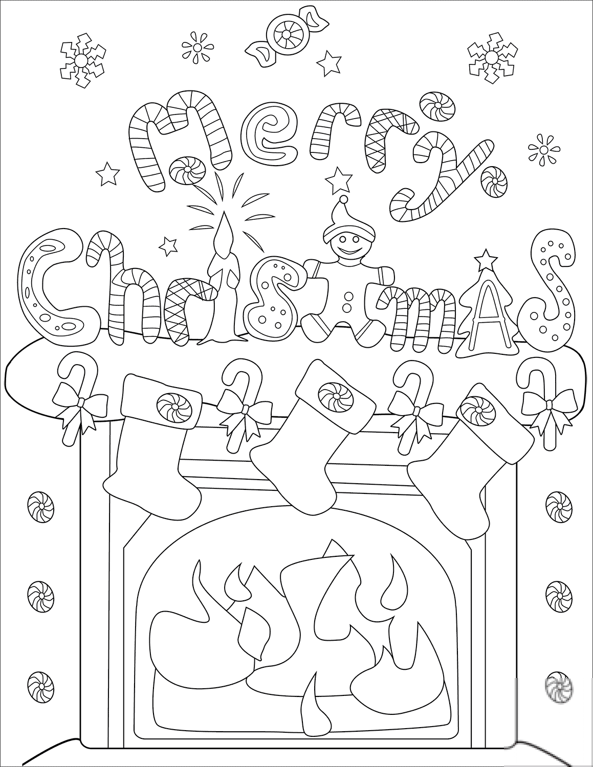 Christmas Fireplace Decorations