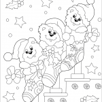 Cute Bears in Christmas Socks