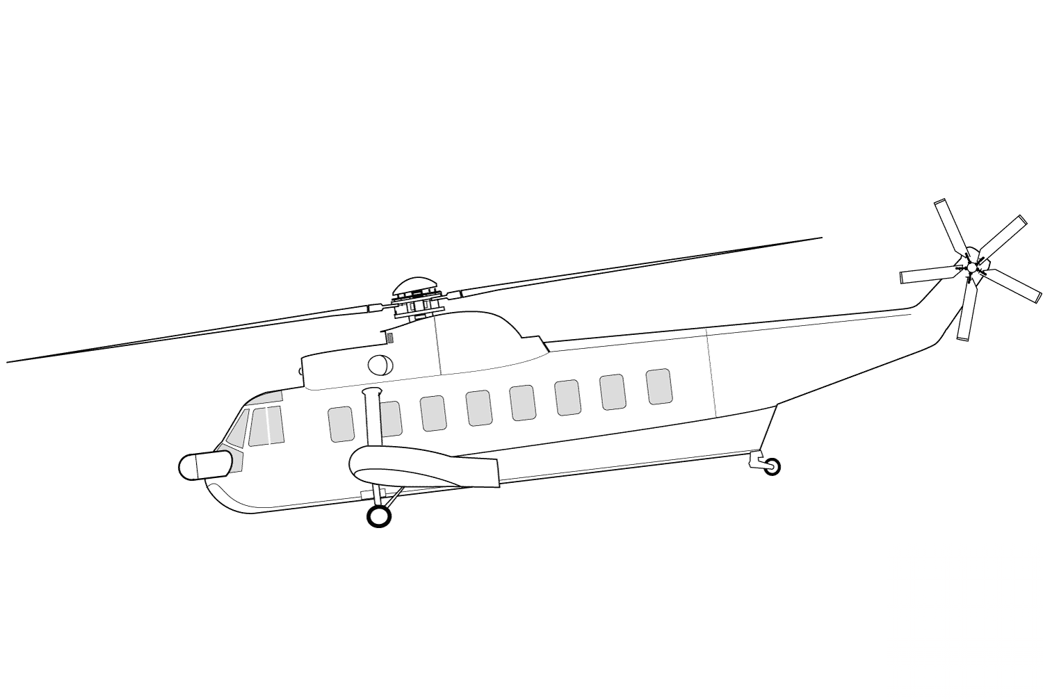 Helikopter Sikorsky S-61L