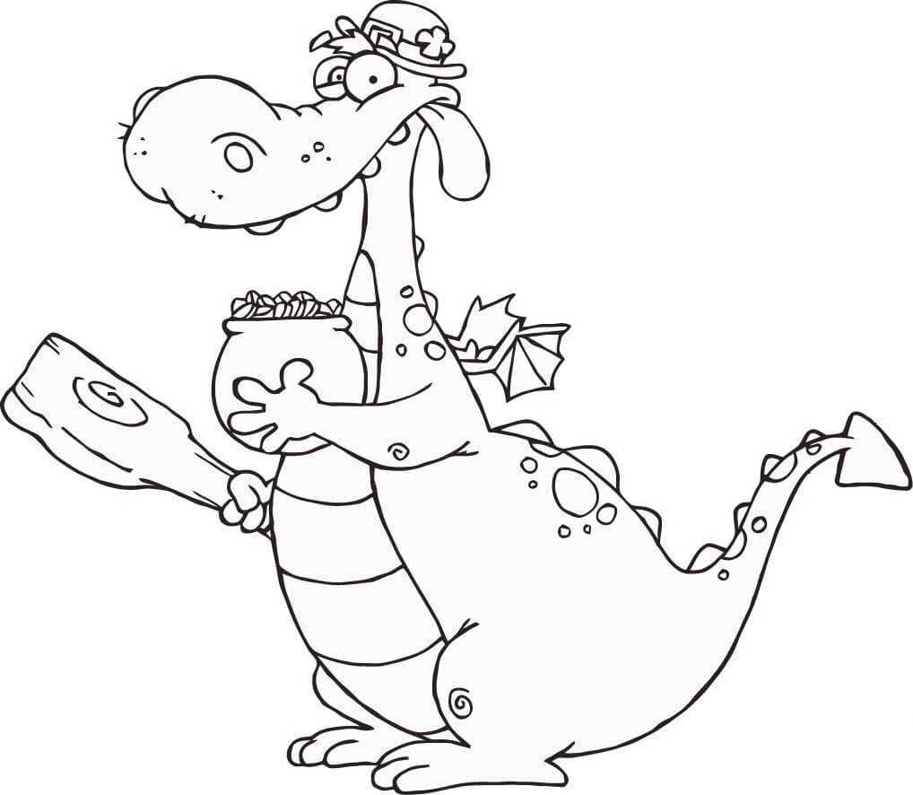 Smoczy krasnoludek z garnkiem...