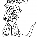 Smok w tradycyjnym rosyjskim stroju