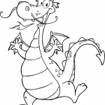 Animowany wesoły smok