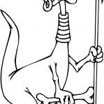 Śmieszny smok jako członek plemienia