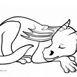 Słodki śpiący smok