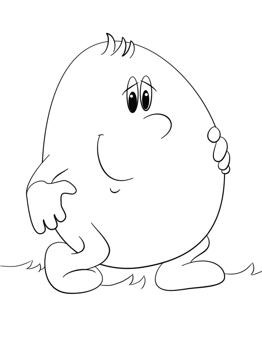 Cartoon Egg Character