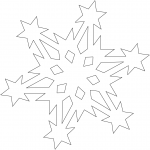 Snowflake Pattern with Stars