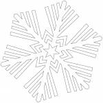 6-sided Crystal Snowflake
