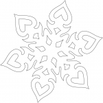 Heart Shaped Snowflake