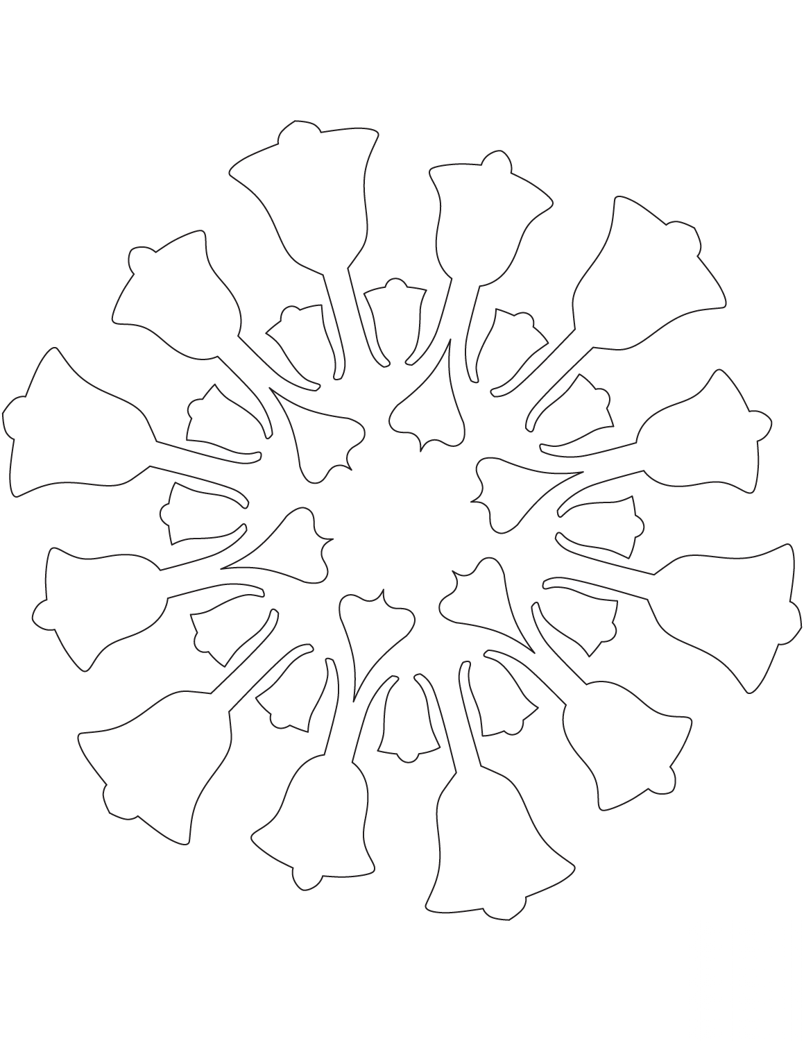Snowflake Pattern with Bells