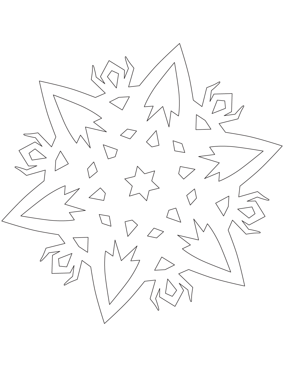 Snowflake with Ritual Creatures