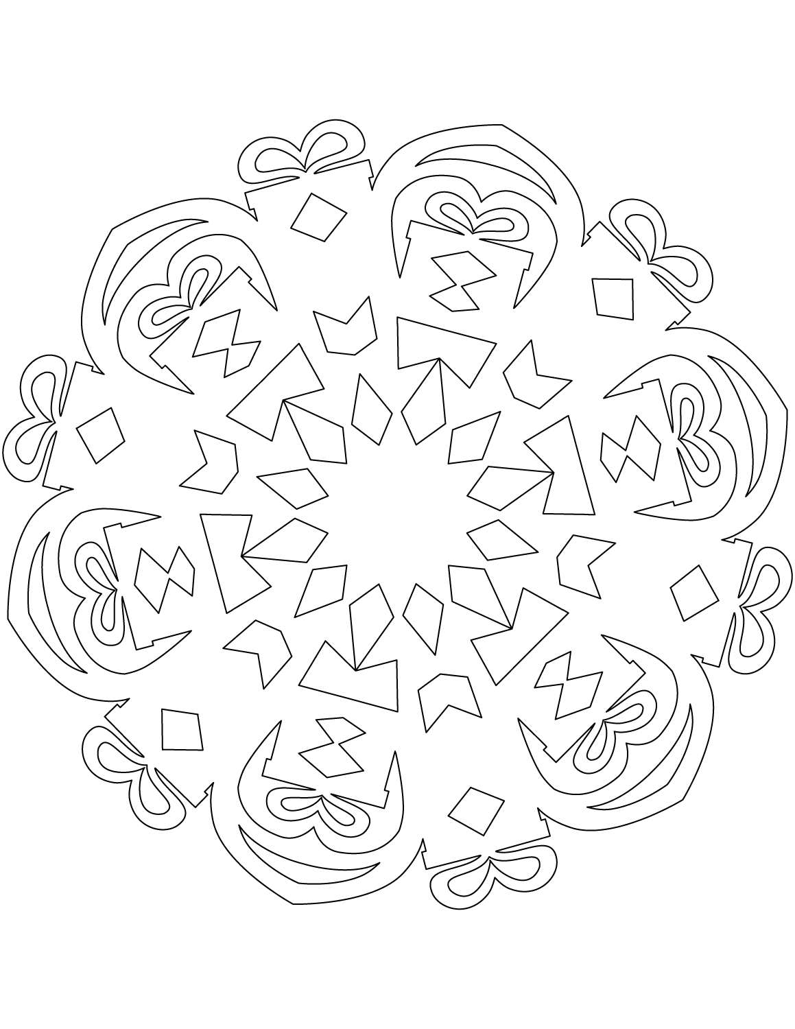 Snowflake with Christmas Presents