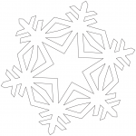 Simple Crystal Snowflake