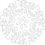 Snowflake with Teddy Bear