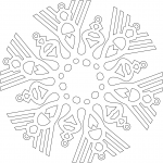 Snowflake with Christmas Ornaments