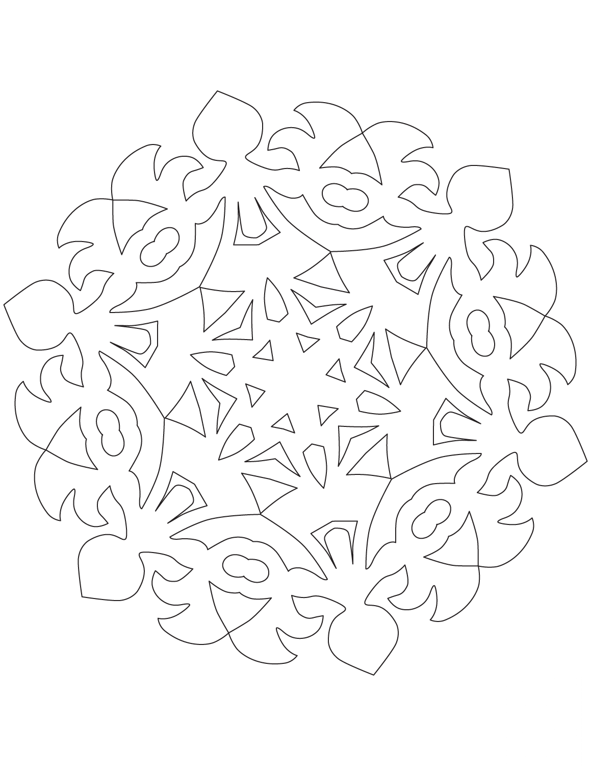 Snowflake with Round Dance Pattern