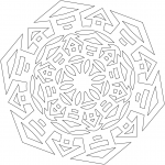 Snowflake with Houses