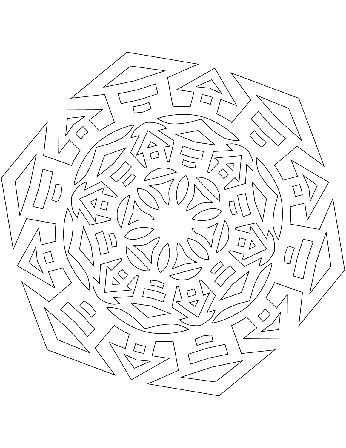 Snowflake with Houses