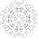 Snowflake with Gingerbread Man
