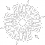 Snowflake with Spiderweb Pattern