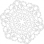 Snowflake with Mittens