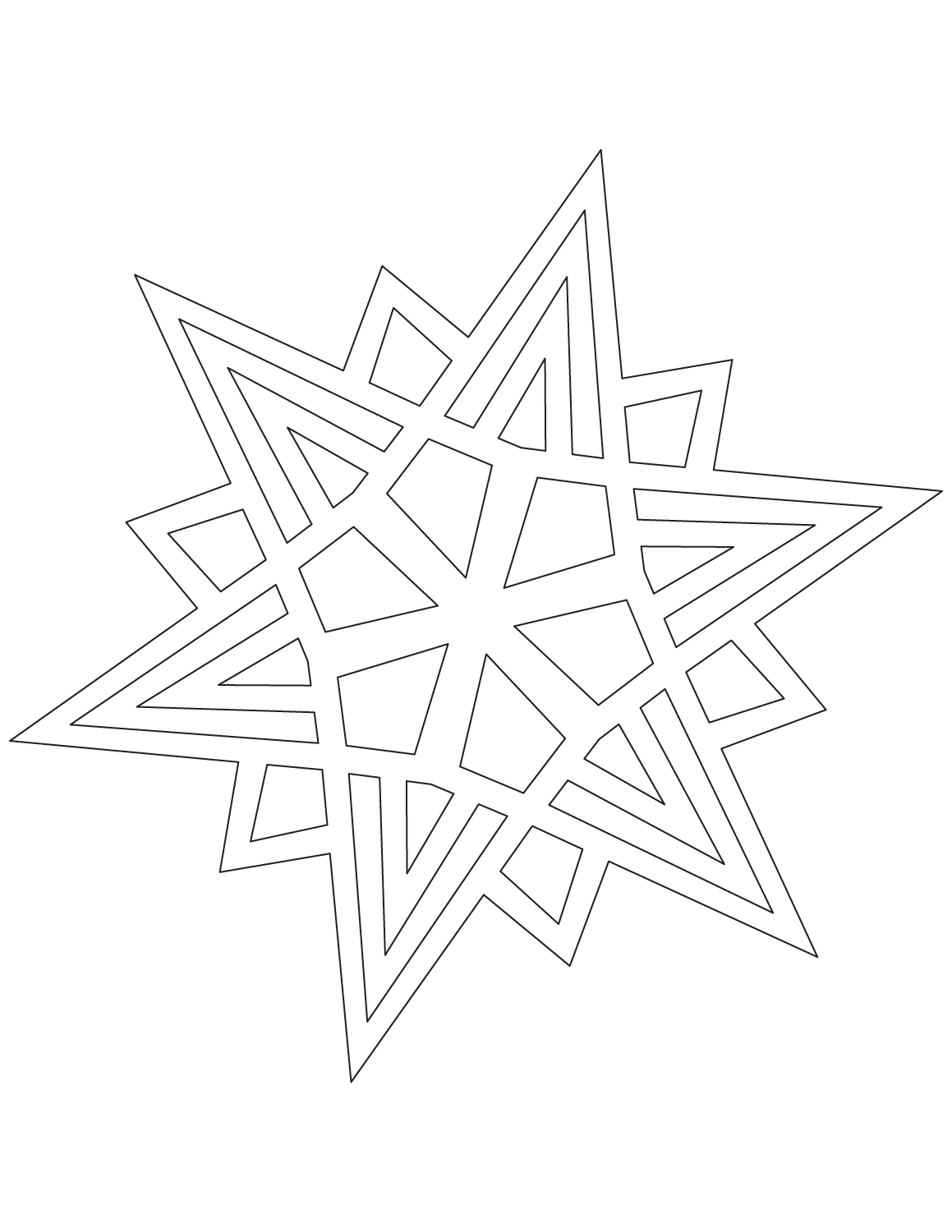 Spiky Pointed Snowflake