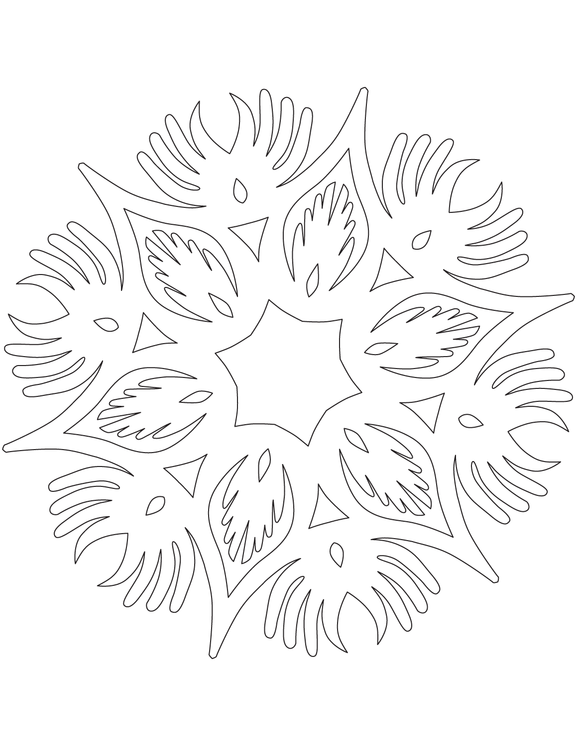 Snowflake with Wings