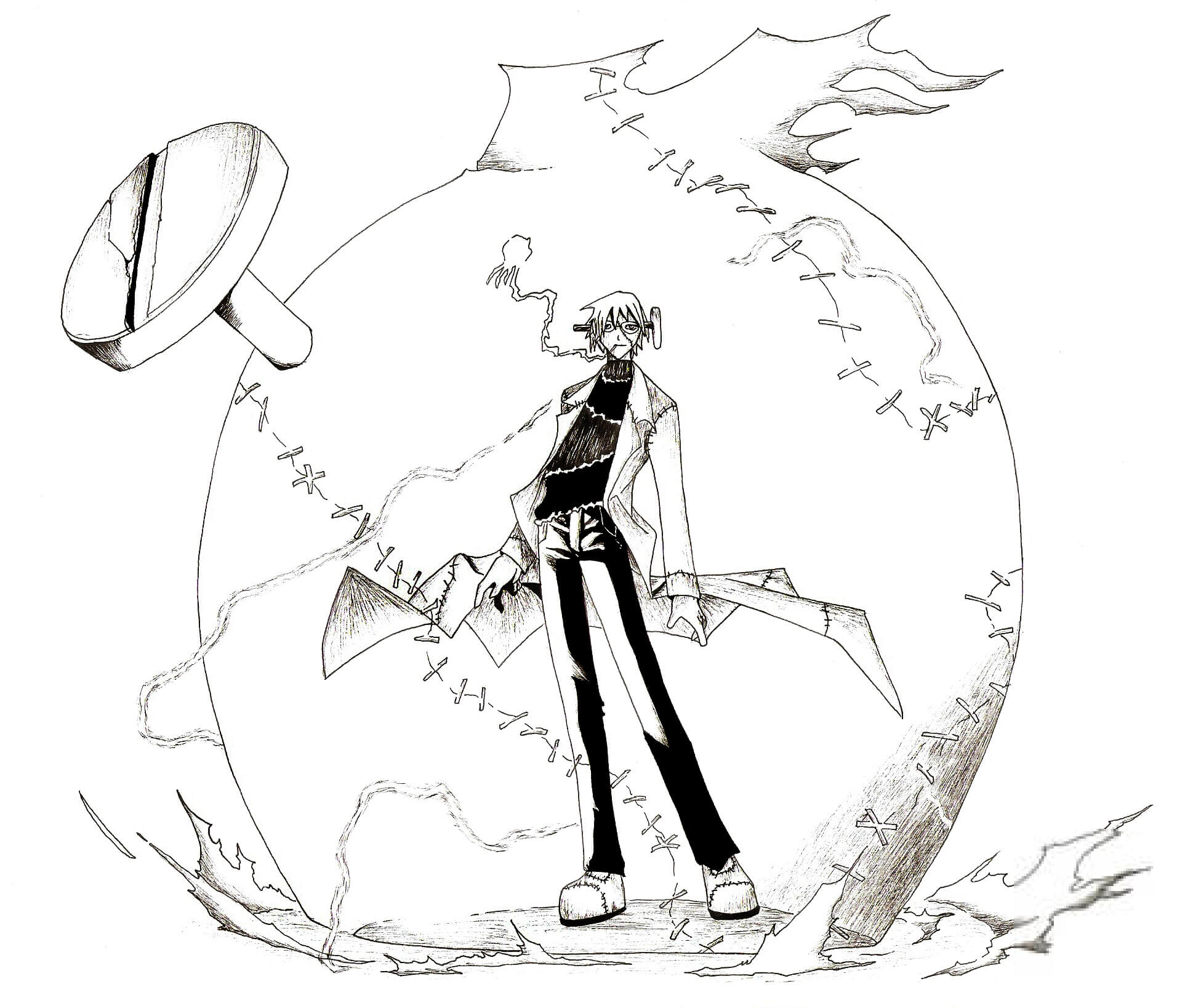 Dr Franken Stein from Soul Eater