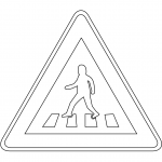 "Pedestrian Crossing" Sign in South...