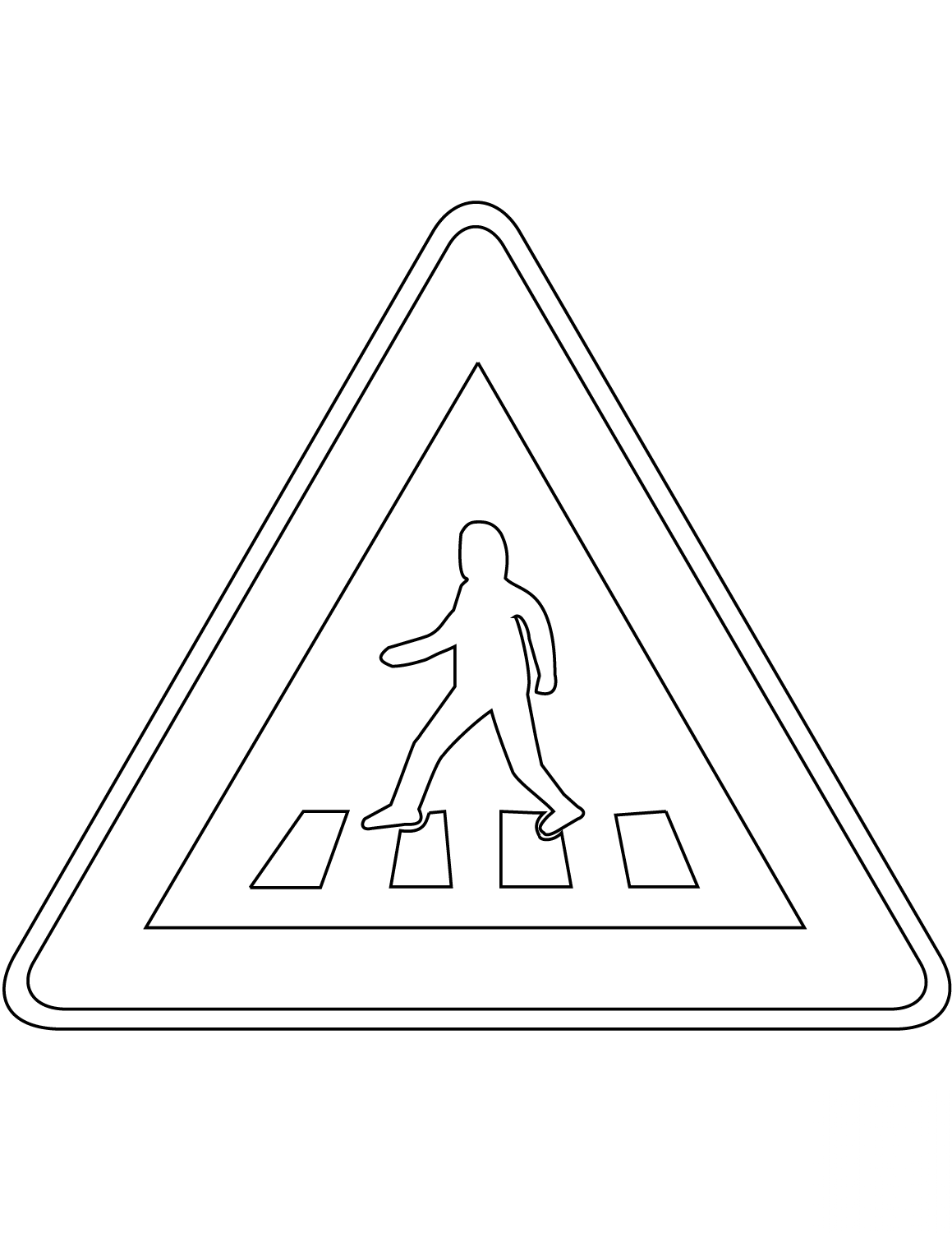 "Pedestrian Crossing" Sign in South...