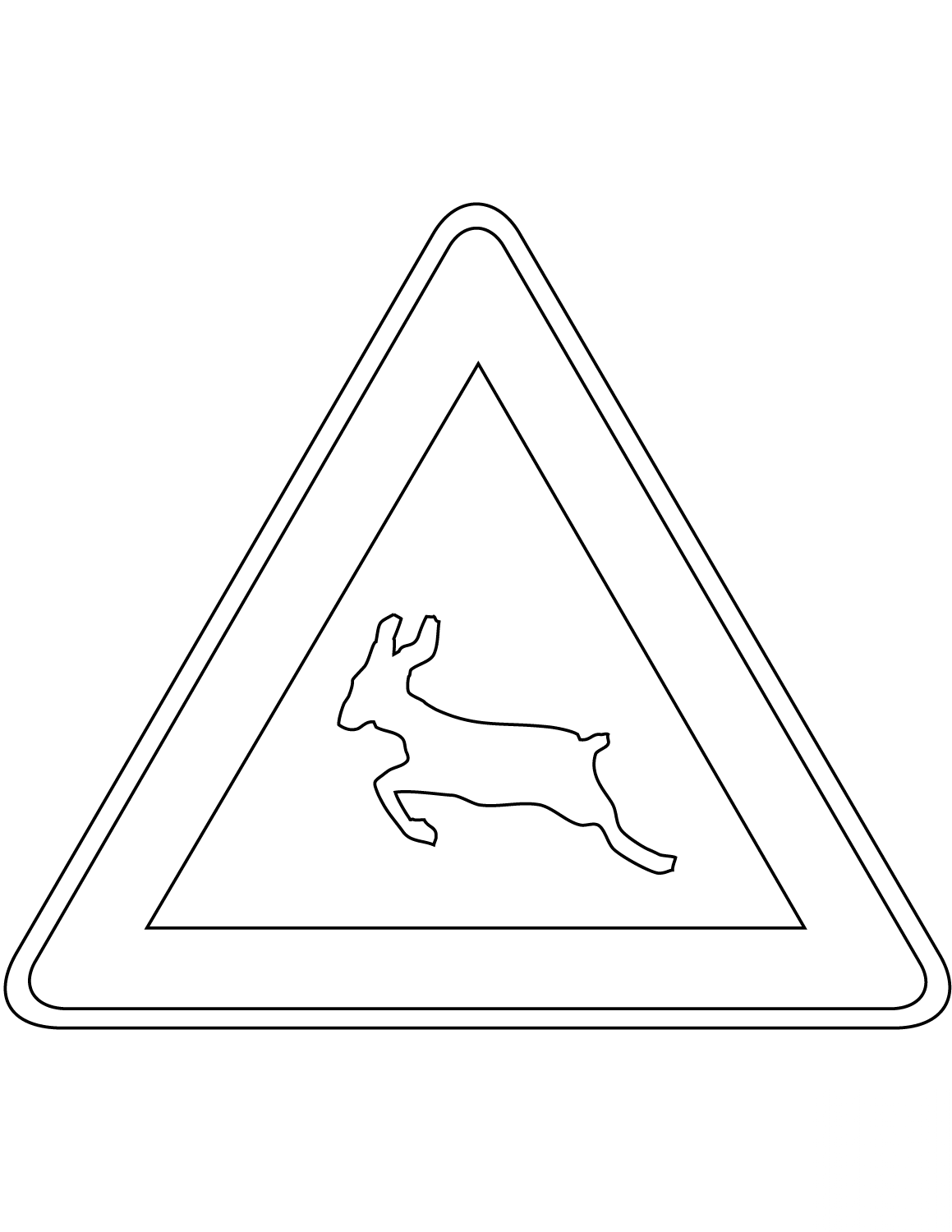 "Wild Animals Crossing" Sign in...