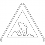 "Roadworks" Sign in South Korea