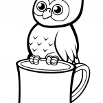 Cute Owl on a Mug