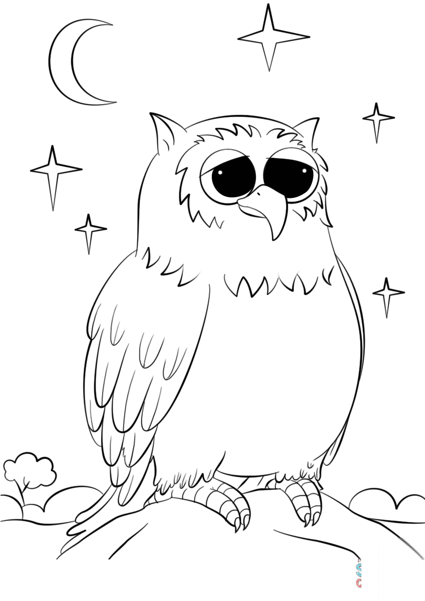 Cute Cartoon Owl