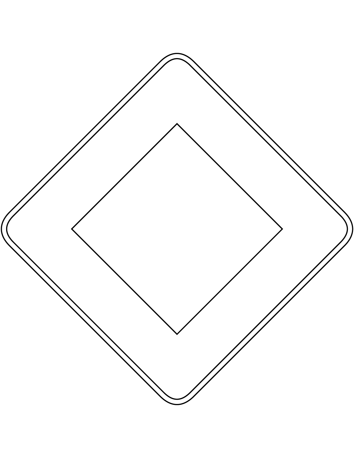 "Priority Road" Sign in Spain